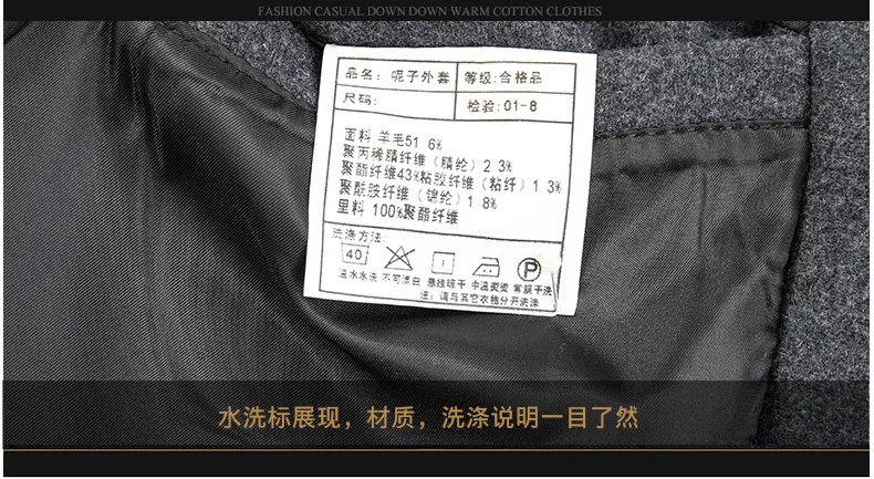 Зимнее модное мужское свободное шерстяное пальто для отдыха, ветровка, приталенное однотонное Свободное пальто, большие размеры, M-4XL