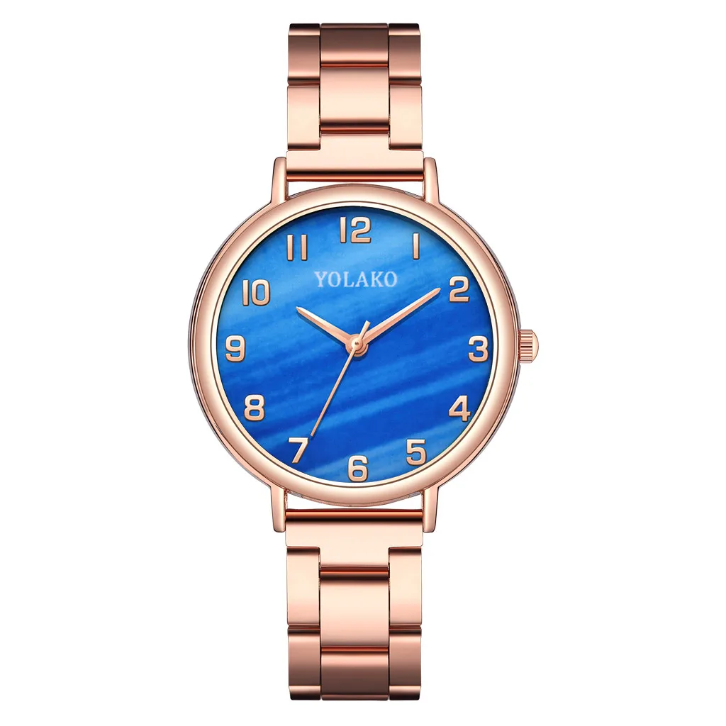 

2021 Sleek Minimalist Fashion With Strap Stainless Steel Dial Women's Quartz Waterproof Watch Gift Luxury Digital Numeral Clock