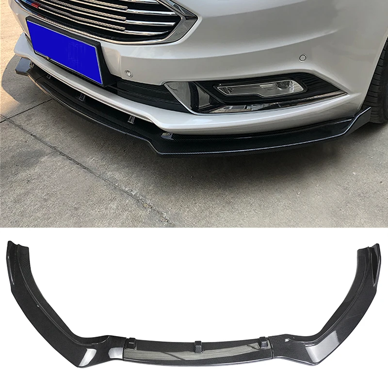 

Loyalty For Front Bumper Lip 2019-2020 Ford Fusion Spoiler Splitter Gloss Black Water Transfer Printing Car Accessories