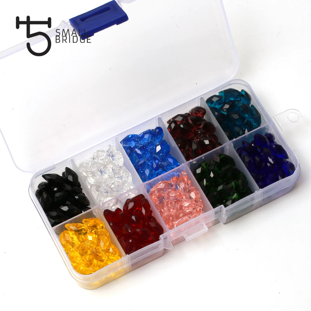 Австрийский каплевидные Кристальные бусы бриолет для изготовления ювелирных