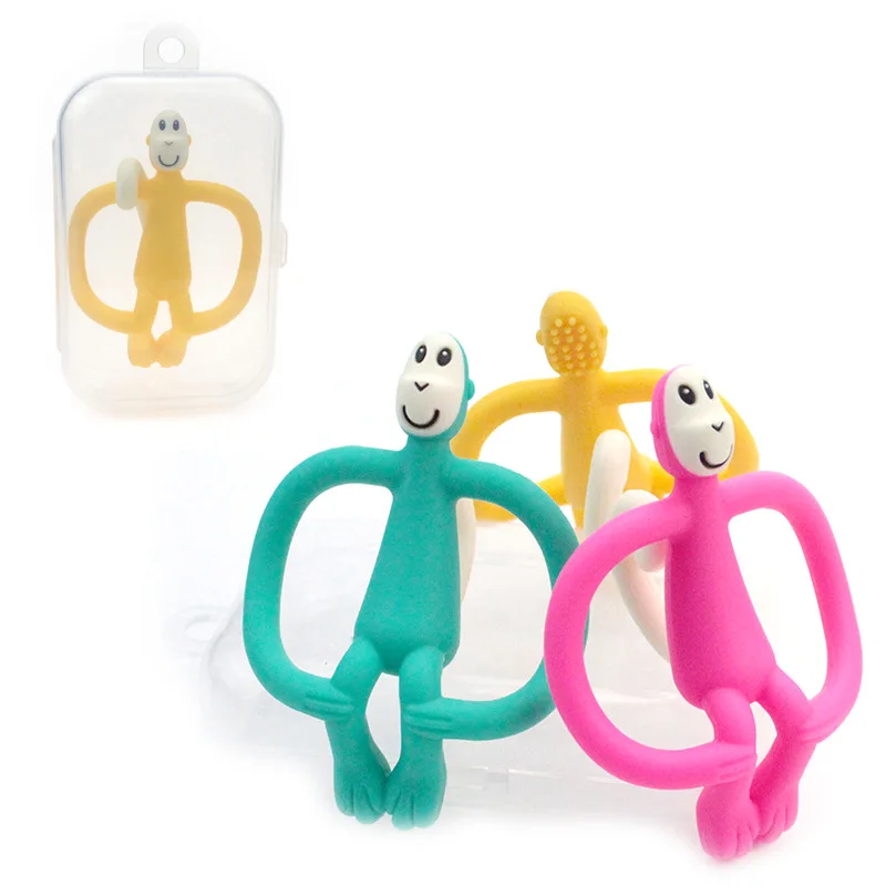 Обезьяны обезьяны обезболивающие детские зубы безопасный Прорезыватель зубов