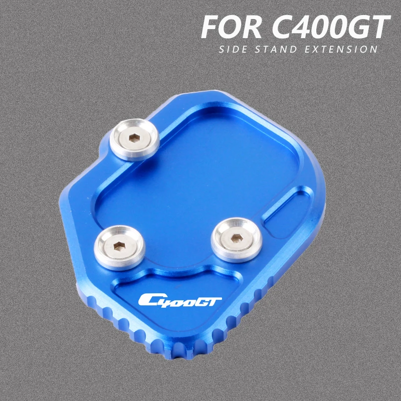 

Anti-Slip Side Stand Plate Aluminum Motorcycle Kickstand Pad Extension Enlarger For BMW C 400 GT C400GT 2019-2020 Accessories