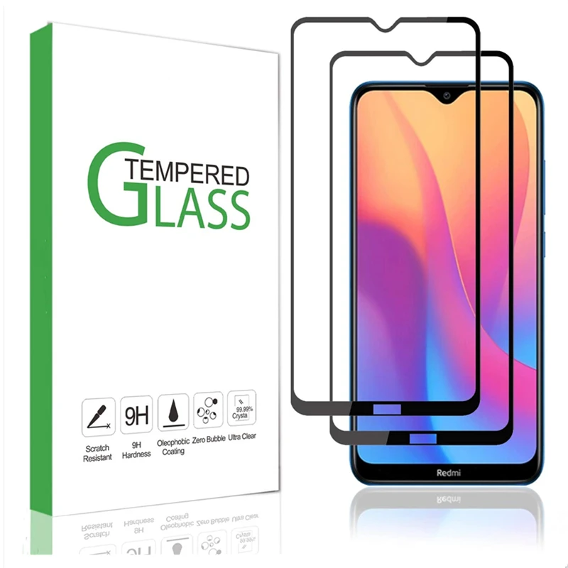 

Защитное стекло для Xiaomi Redmi 8 и Redmi 8A, 2 шт.