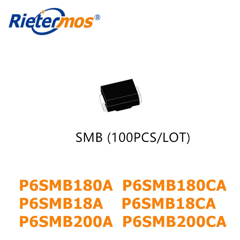 

100PCS SMB P6SMB180A P6SMB180CA P6SMB18A P6SMB18CA P6SMB200A P6SMB200CA DO-214AA HIGH QUALITY