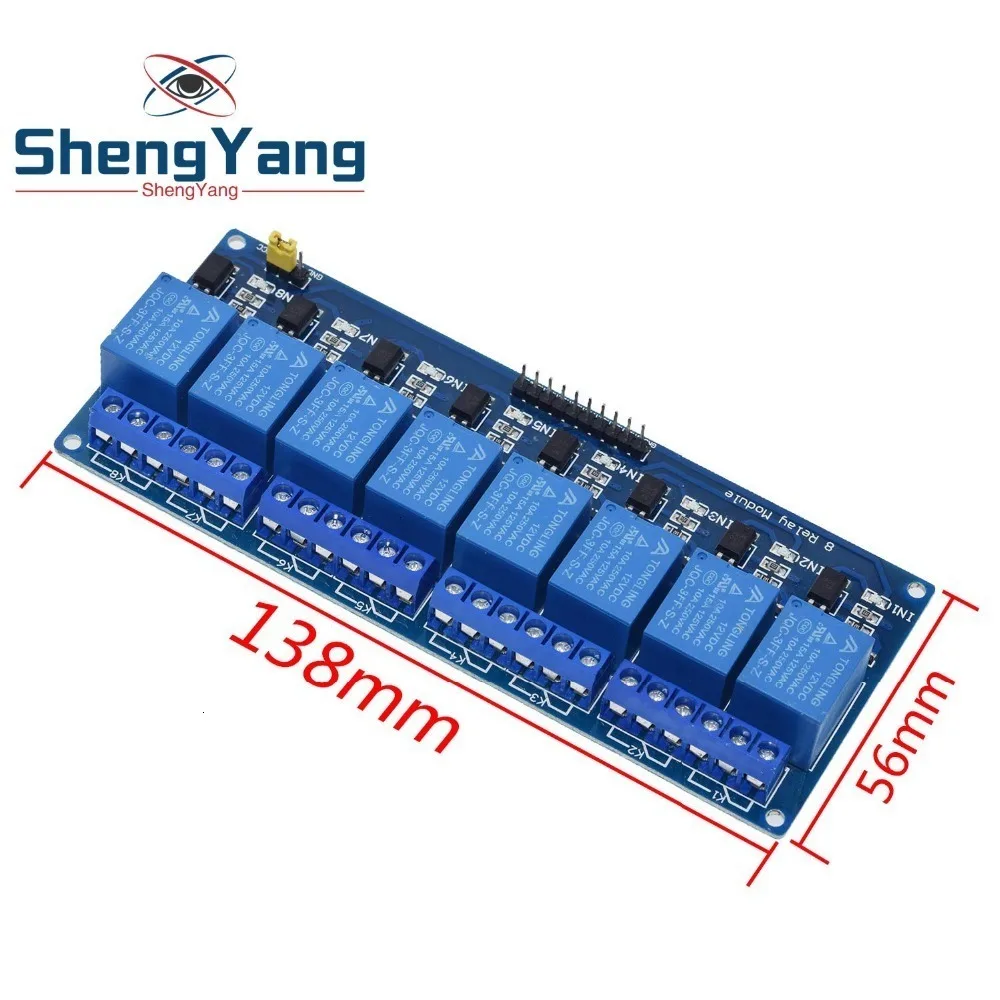 1 шт. ShengYang 5 в 12 В 24 В 1 2 4 8 канальный релейный модуль с оптроном релейный выход 1 2 4 8 способ релейный модуль для arduino diy