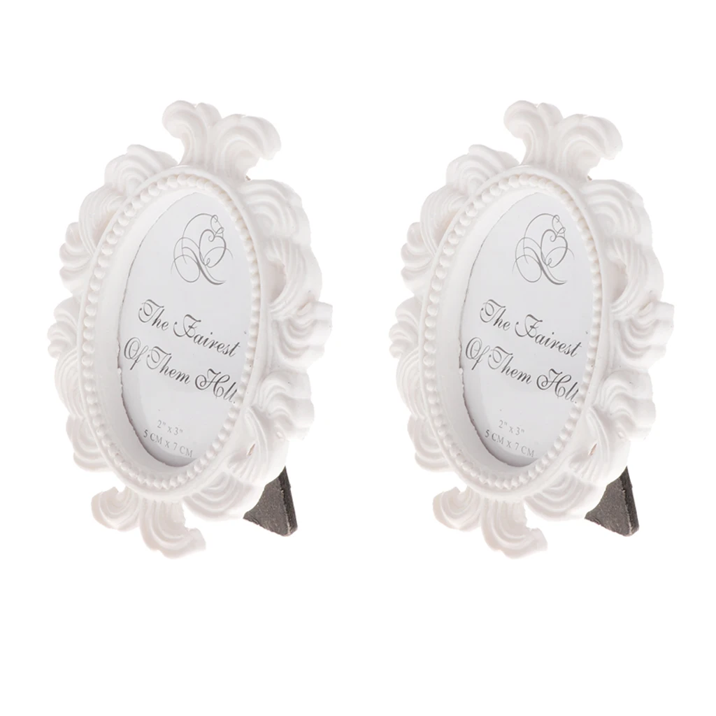 

Подставка для фоторамок из смолы, 2 шт., винтажная рамка для фотографий, Свадебный домашний декор, подарки для вечевечерние, рамка для свадьб...