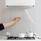 Невидимые маслостойкие наклейки, кухонная клейкая бумага, устойчивая к высоким температурам настенная бумага, самоклеящаяся бумага для печки