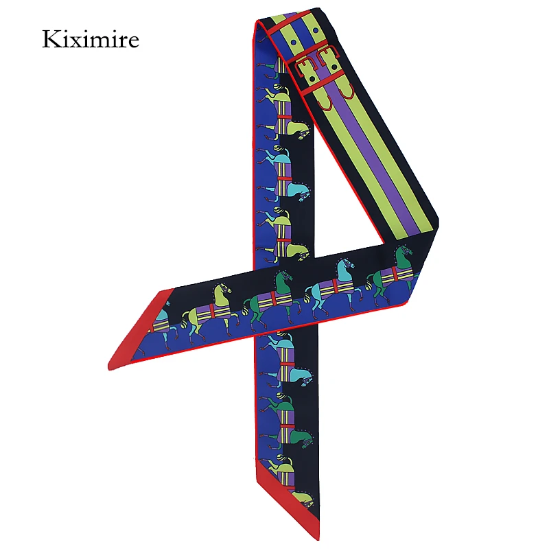 Новинка 2020 маленький шарф женские длинные узкие шарфы Женская сумочка