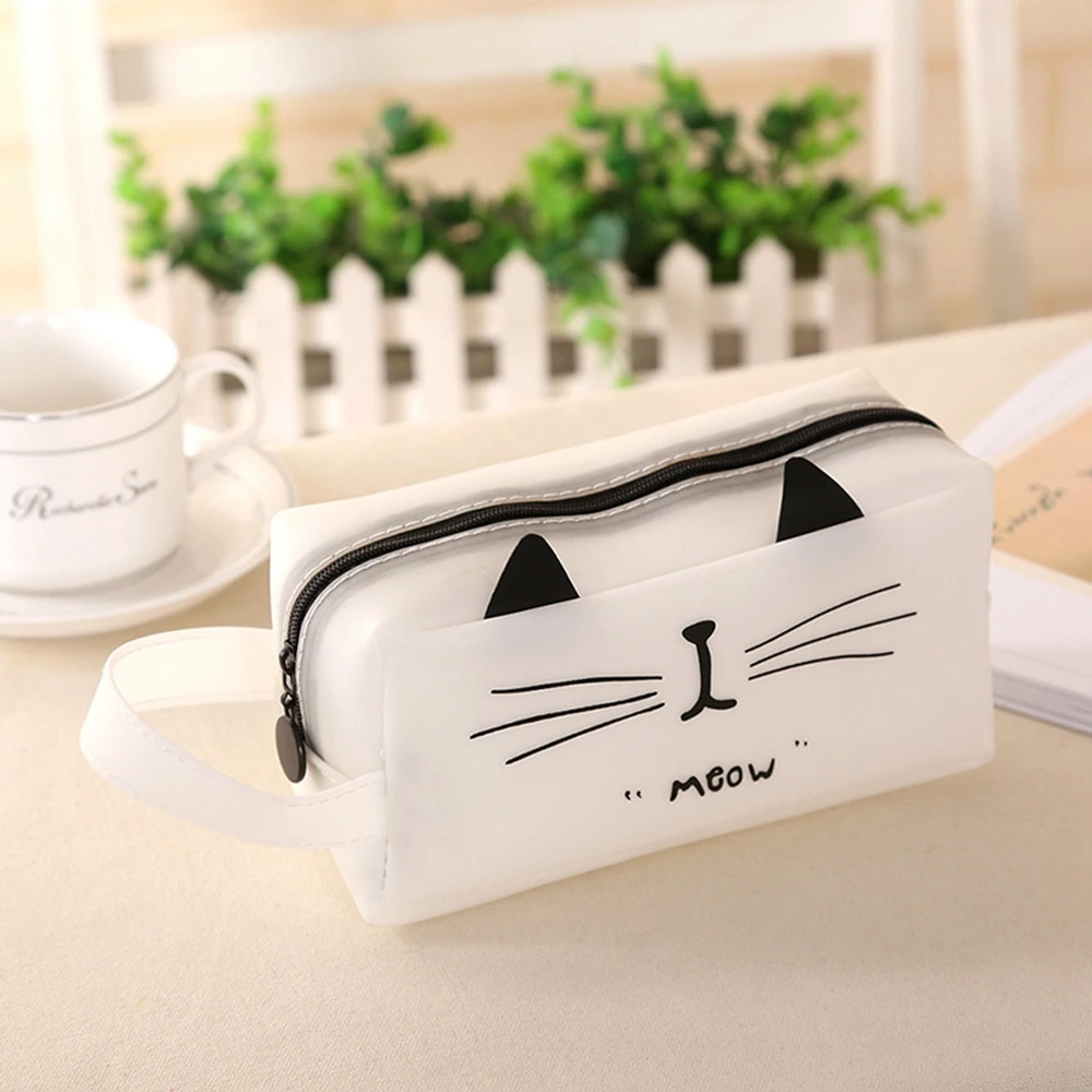 Супер большой чехол для карандашей милые школьные принадлежности из силикагеля