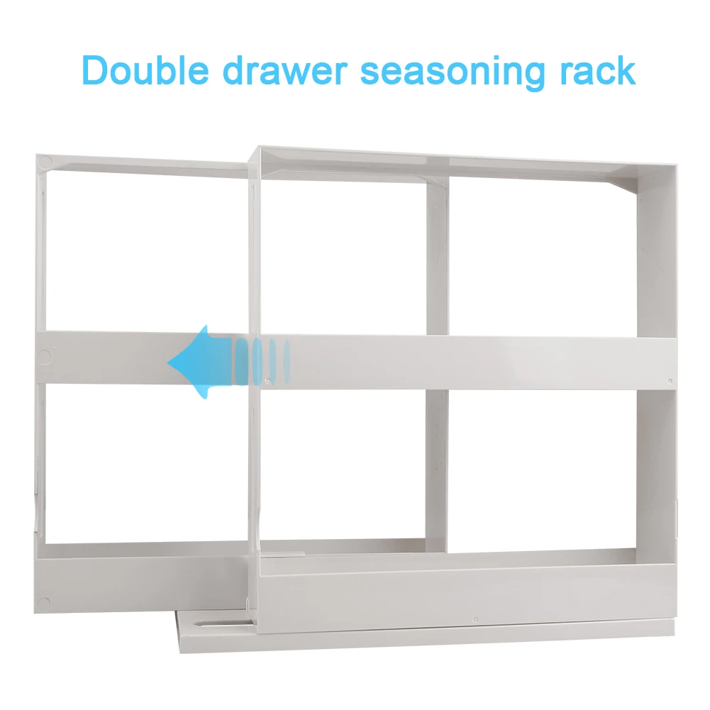 Кухонная полка-органайзер для специй многофункциональная вращающаяся полка