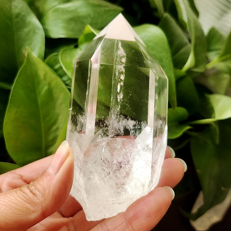 Torre de cristal de cuarzo 100% Natural, punto de varita, cristales curativos, energía Chakra