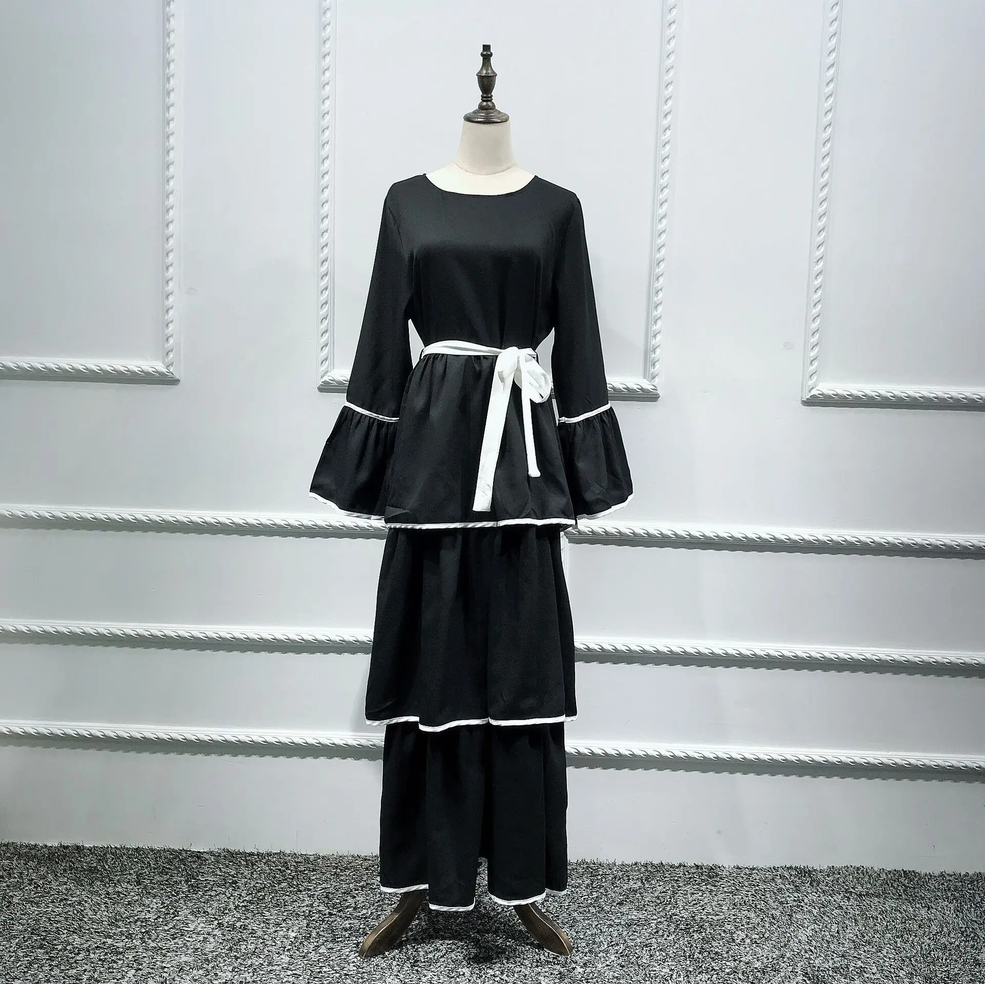 Abaya Турция исламский, Арабский мусульманский хиджаб длинное платье Caftan Дубай платья-кафтаны Tesettur Elbise Vestidos одеяние мусульмане Longue