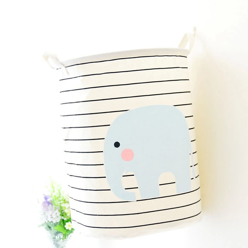 Корзина для белья с рисунком слона корзина хранения Декор дома NDS | Дом и сад
