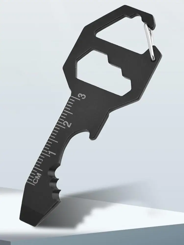 

New Outdoor Bottle Opener Multi-Function Wrench Tool Steel Bottle Opener Hexagonal Wrench Keychain Pendant