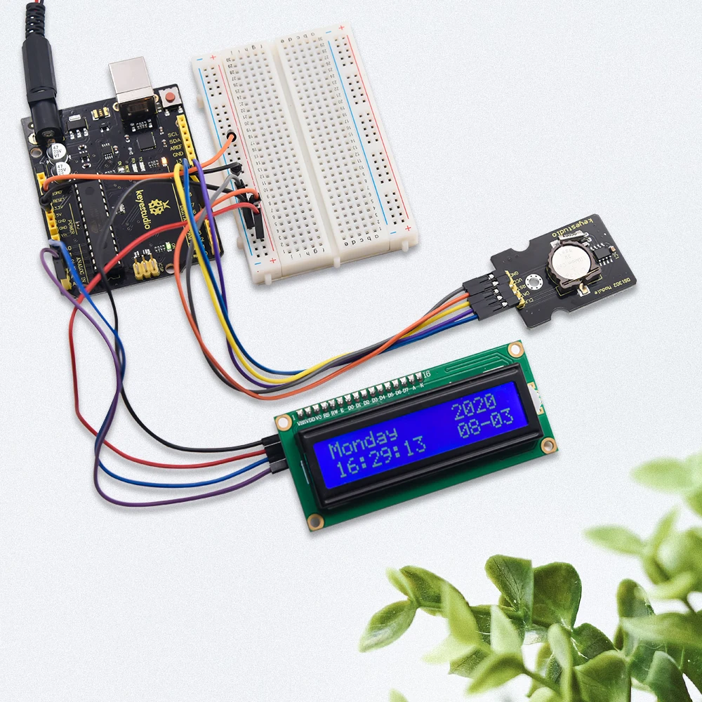

Keyestudio DS1302 Clock Module For Arduino Diy Starter Kit(Battery type is CR1220 )