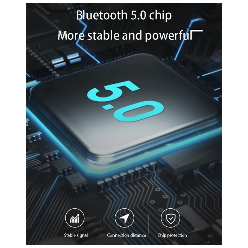 Bluetooth-гарнитура с цифровым дисплеем IG-Tws 5 0 ультратонкая Спортивная беспроводная