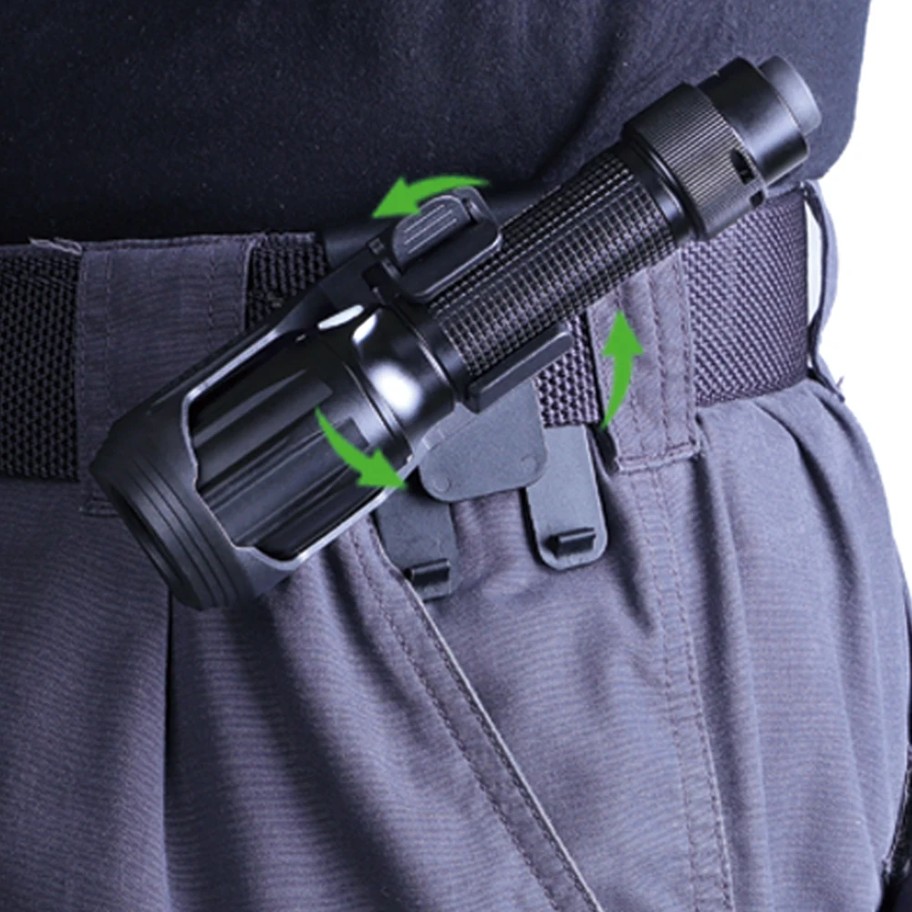 NEXTORCH 360 Degree Tactical Flashlight Holster Angle Rotatable Duable Holder V5 for 1&quot-1.25&quot |