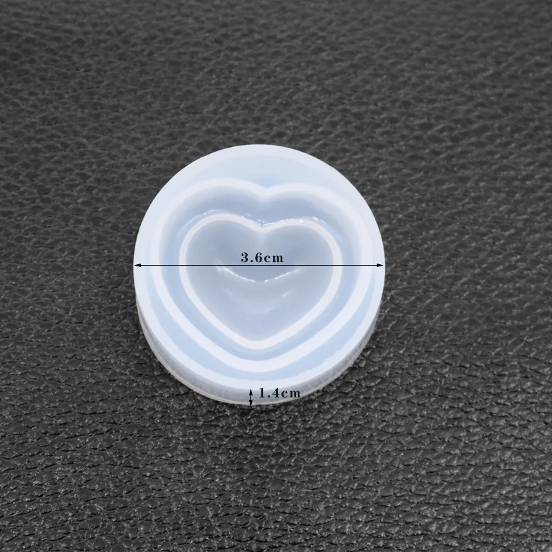 Love Heart Home двойная форма из кристаллов в форме сердца УФ-полимерные формы для