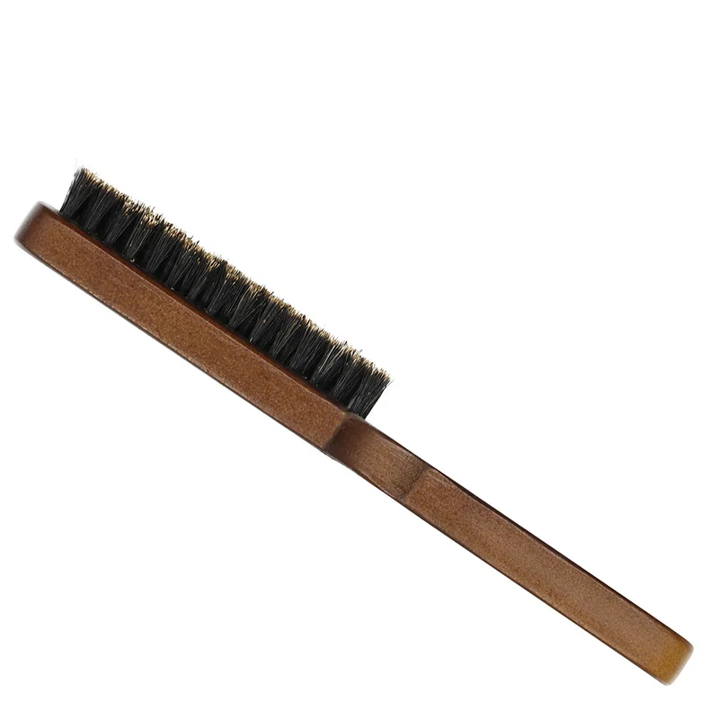 Деревянная тонкая ручка щетка для бороды на заказ Мужская бритья усы гребень в