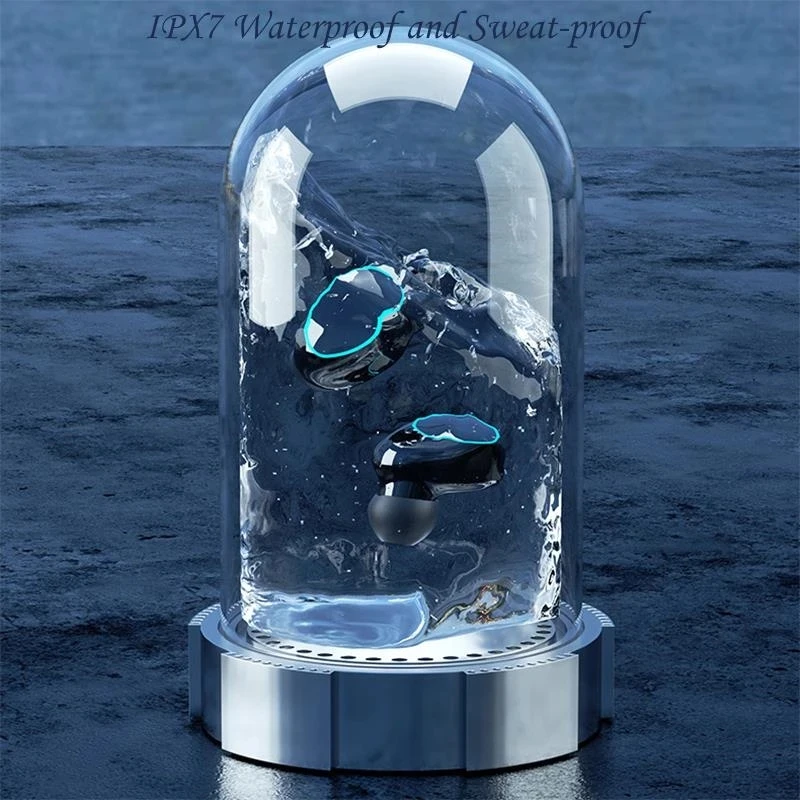 Bluetooth TWS Headphones 3500mAh Charging Box IPX7 Level Waterproof Sports Earbuds HD LED Display Wireless Earphone With Mic | Электроника