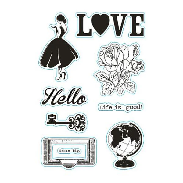 Прозрачный силиконовый штамп/печать для скрапбукинга|Штампики| |