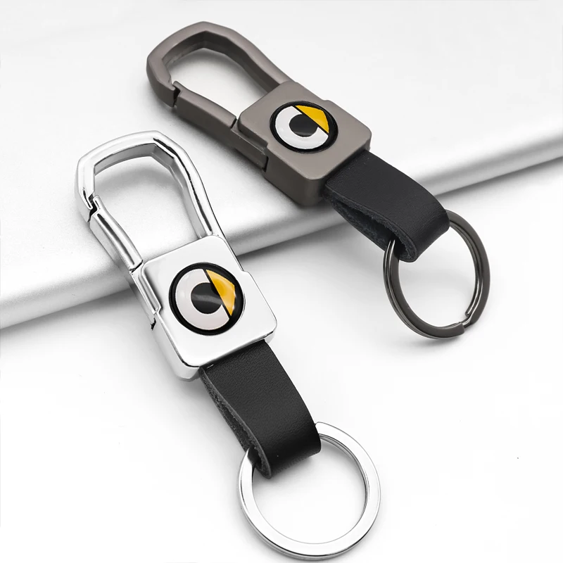 Автомобильный брелок металлический Кожаный Стайлинг модные автомобильные