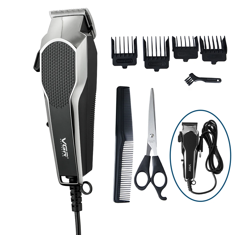 Профессиональная Проводная электрическая машинка для стрижки волос триммер с USB
