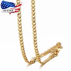 Цепочка унисекс из нержавеющей стали, 18 дюймов + 2 дюйма, 2 мм, KN650