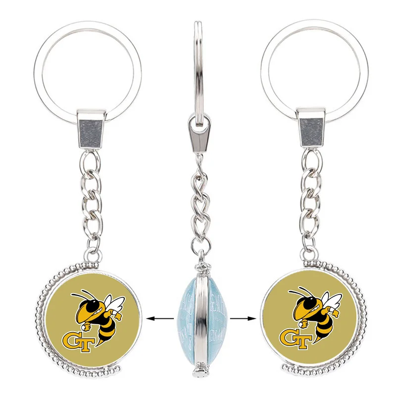 Брелоки для ключей из университета 10 шт./лот футбольный спортивный браслет