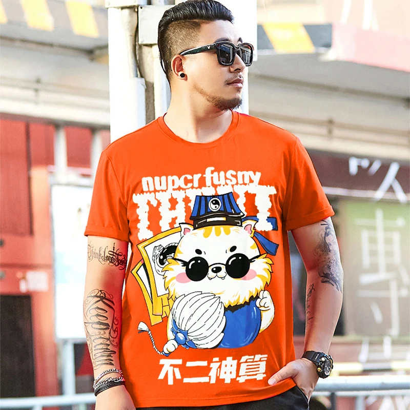 

Fashion summer men O-NECK t-shirt short sleeve plus size 6XL 8XL 9XL home casual tees oversize loose big sales cheap tshirt