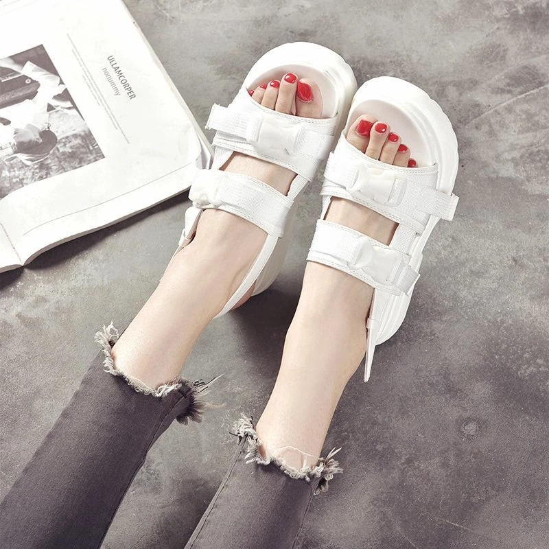 

Women's Sandals 2021 Summer New Style Thick-soled Increased Sandals Outdoor Open-toed Comfortable Casual Shoes Women's Shoes
