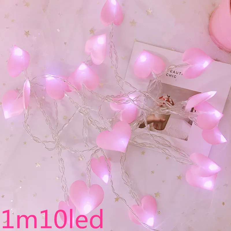 love pink Рождественские огни, наружное украшение, 10m100LED гирлянды, Новогодняя гирлянда Noel для свадебной вечеринки, рождественские украшения для дома. J - Цвет: love pink