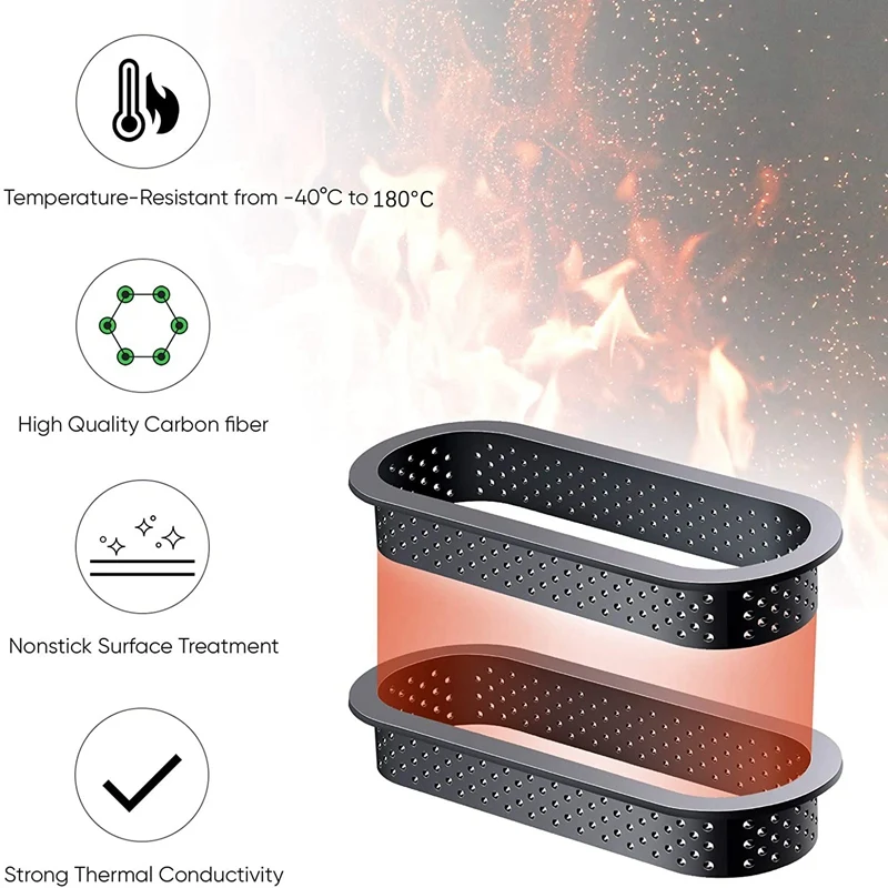 Кольца для торта 12 шт. Овальные термостойкие перфорированные антипригарные