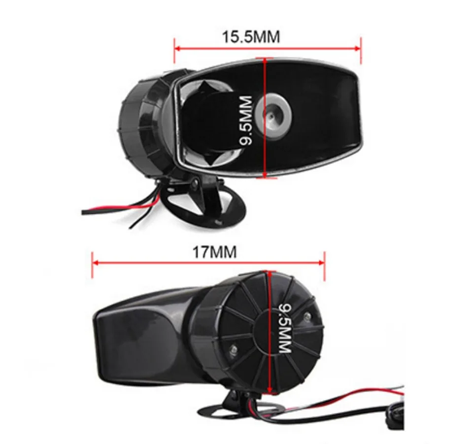 12V 100W Car Tone Sound Car Recording Emergency Siren Car Siren Horn Mic PA Speaker System Emergency Amplifier Hooter YG010
