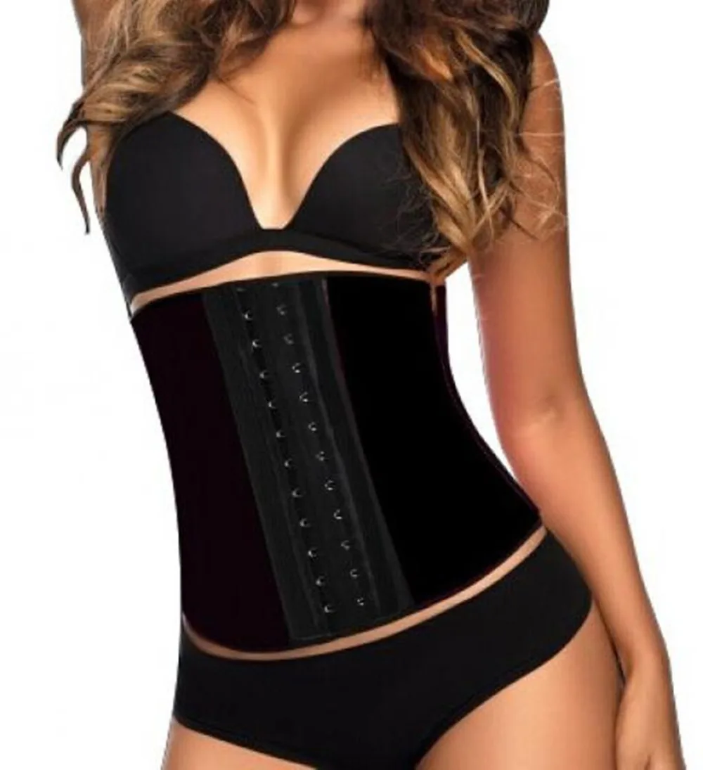 

Underbust Corset Latex 3 Hooks Leopard Sliming Lingerie Rubber Belt Waist Trainer Bustier Female Ladies Shaper Plus Size XS-6XL