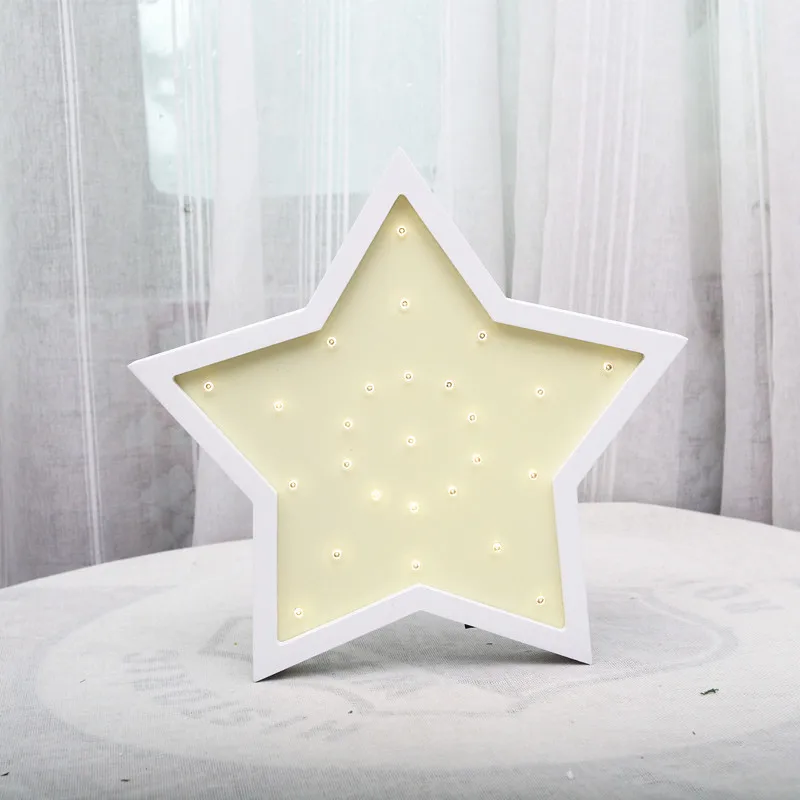 Star Hinnixy привлекательный ночной Светильник для девочек в стиле замка, торта, автомобиля, радуги, детские лампы, детская спальня, домашний декоративный светильник ing - Испускаемый цвет: Star