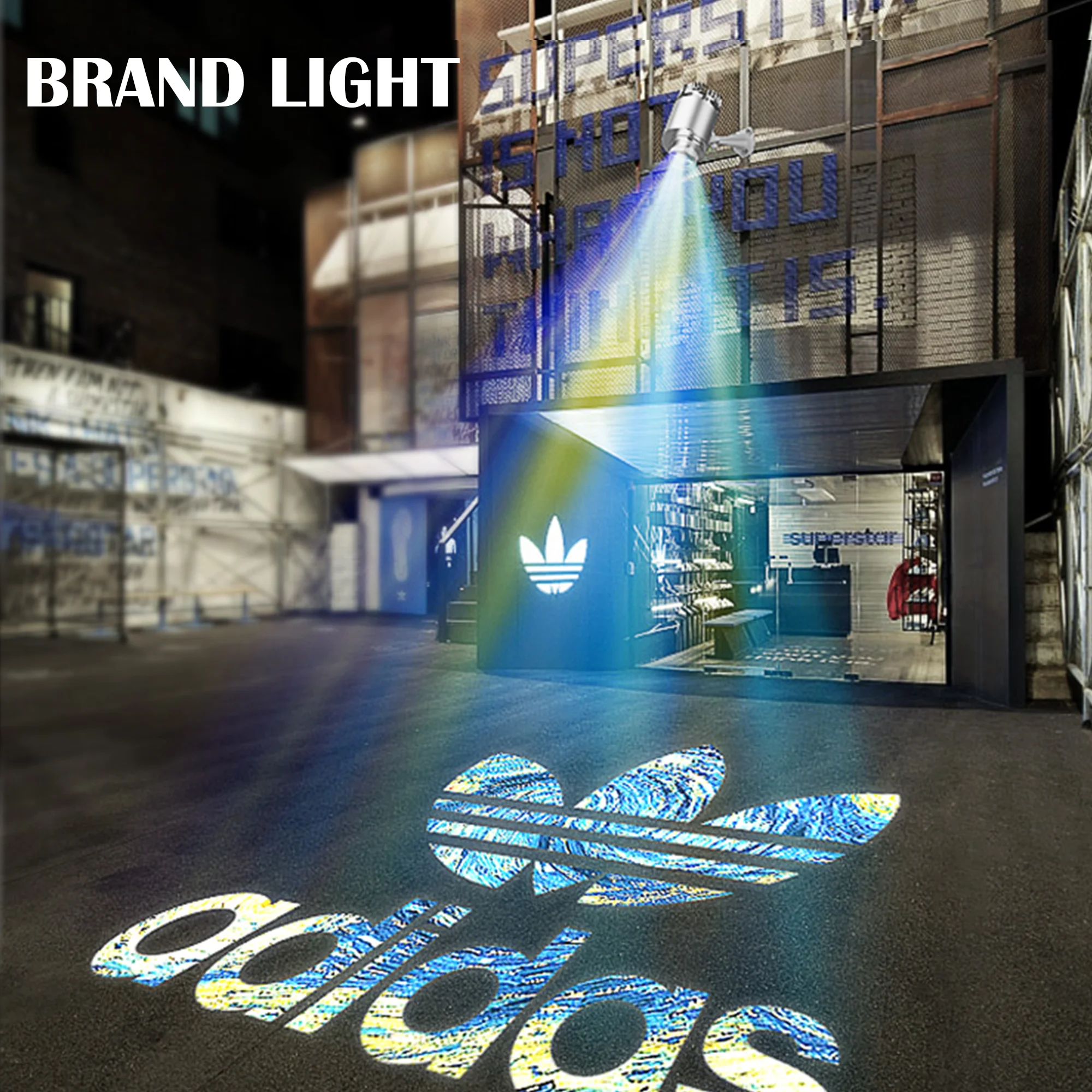 Светодиодная лампа для бизнеса 50 Вт рекламный логотип проектор брендов