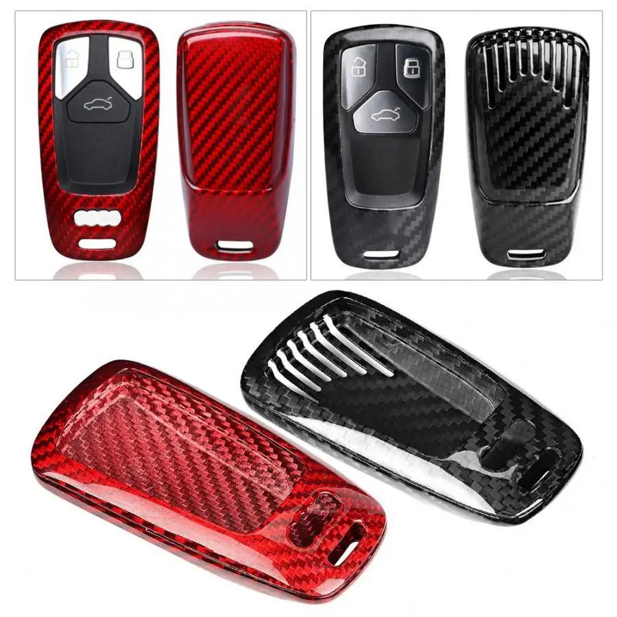 Хит продаж новый брендовый чехол для ключей из углеродного волокна защитная