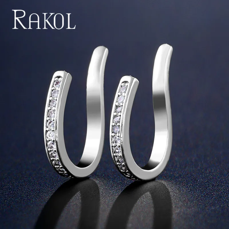 Женские серьги клипсы с цирконом для вечевечерние|Серьги-клипсы| |