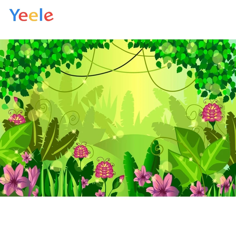 Yeele лесной фон зеленый экран дерево корень Природа Путешествия для новорожденных