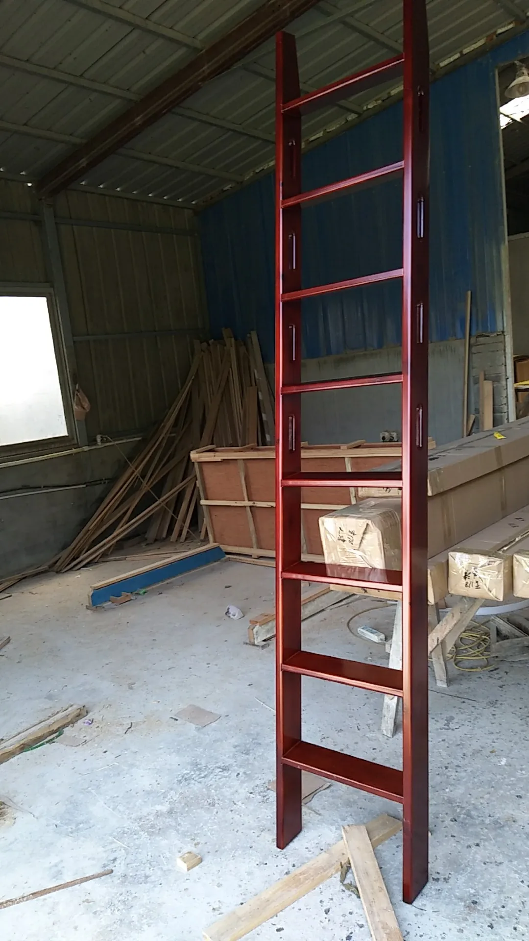 YUAMJ Solid wood ladder straight warehouse freight elevator household |