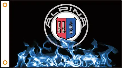 Автомобильный флаг индивидуальный автомобильный баннер ALPINA 3x5 футов 100%