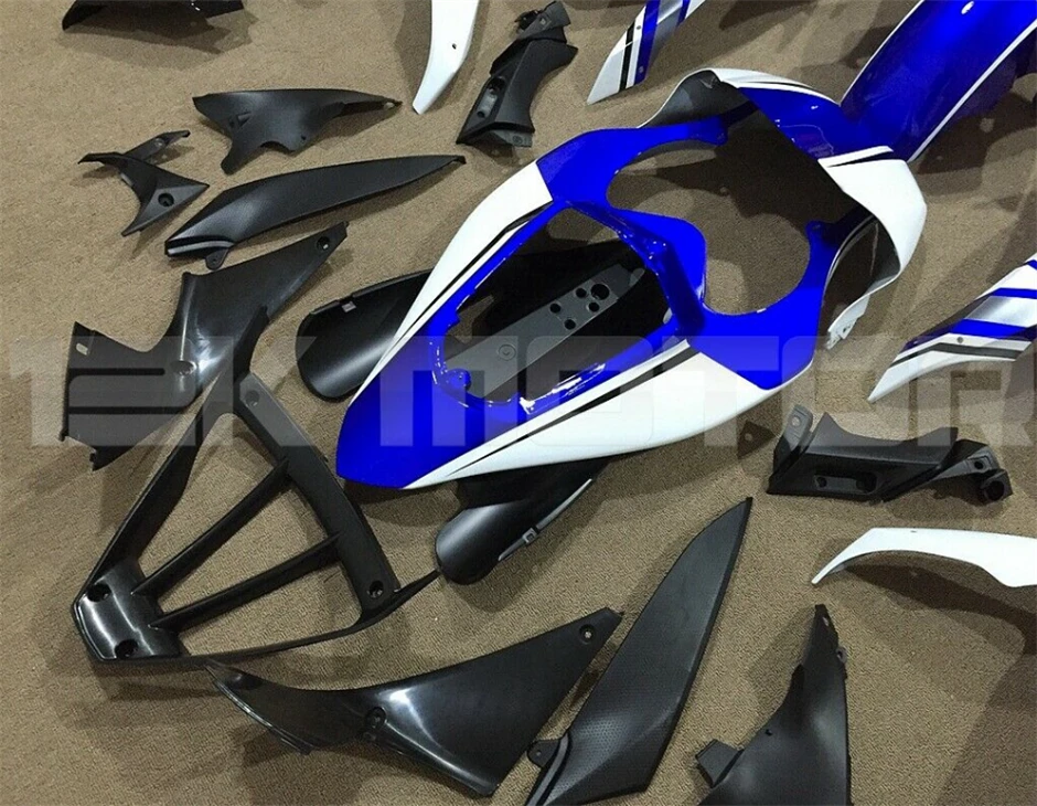 

Injection mold New ABS Motorcycle Fairing kits fit for Yamaha YZF R1 2004 2005 2006 Bodywork set custom Blue White Black