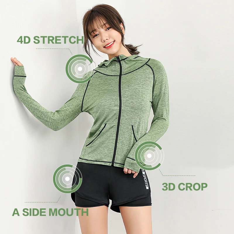 Спортивный костюм женский зимний 2020 комплект для йоги футболка + штаны дышащая