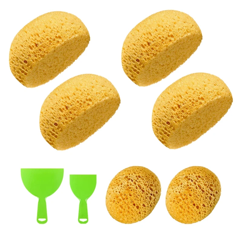 

8PCS Knockdown Texture Sponge Drywall Texture Sponge Texture Patch Sponge for Texture Repair DIY Painting Ceiling