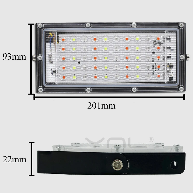 7 цветов RGB SMD 50W Светодиодный прожектор светильник 220V IP65 Точечный светильник на открытом воздухе отражатель светодиодный проектор точечный светильник лампа Водонепроницаемый потолочные светильник