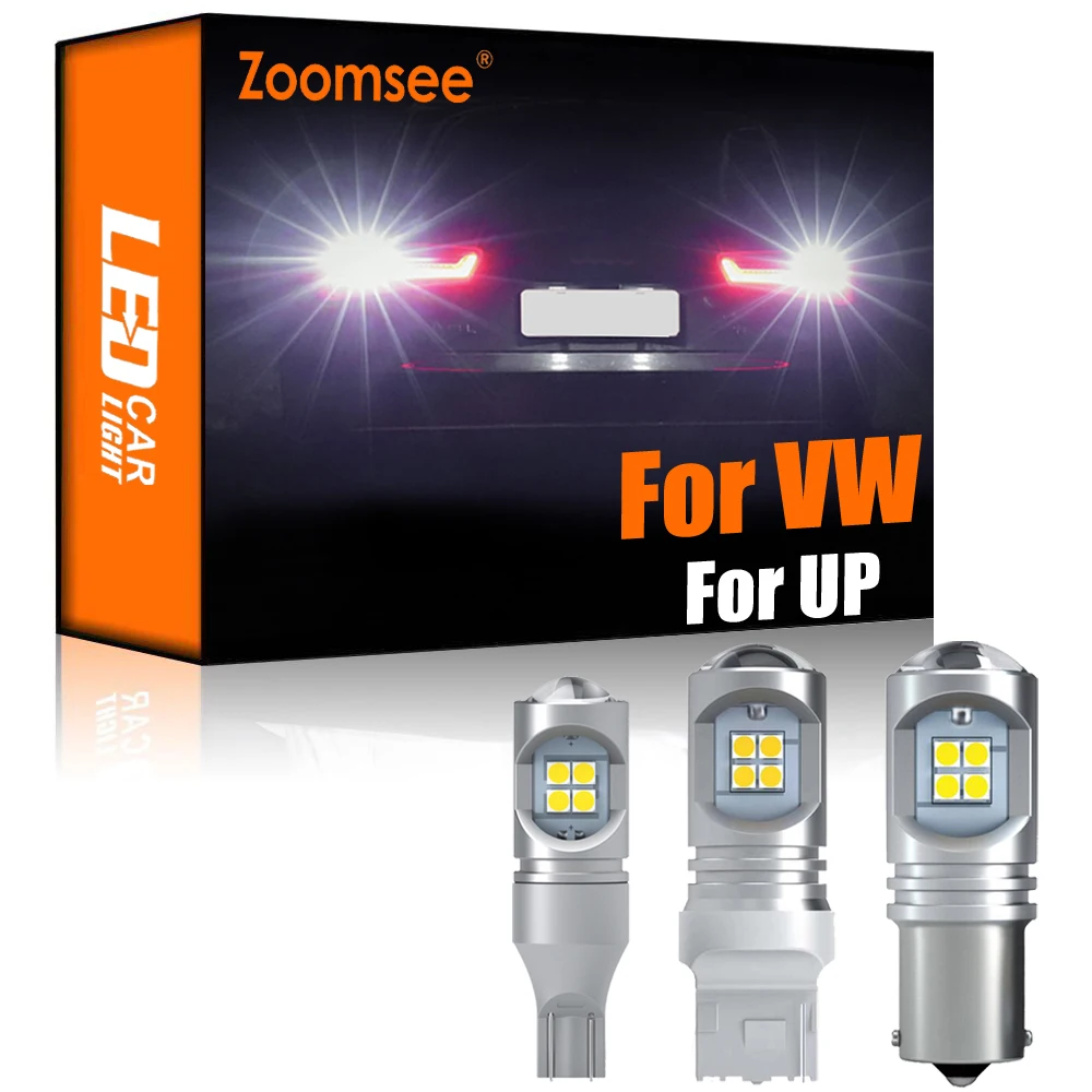 

Zoomsee; Комплект из 2 предметов, белая обратный светодиодный для Volkswagen VW до 2012-2016 Canbus внешний резервный нет ошибок сзади лампы светильник лампа ...