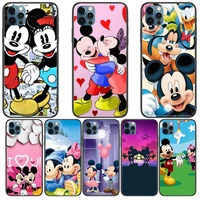 mickey kiss minnie anime phone cases cover for iphone 11 pro max case 12 8 7 6 s xr plus x xs se 2020 mini mobile cell shell fu
