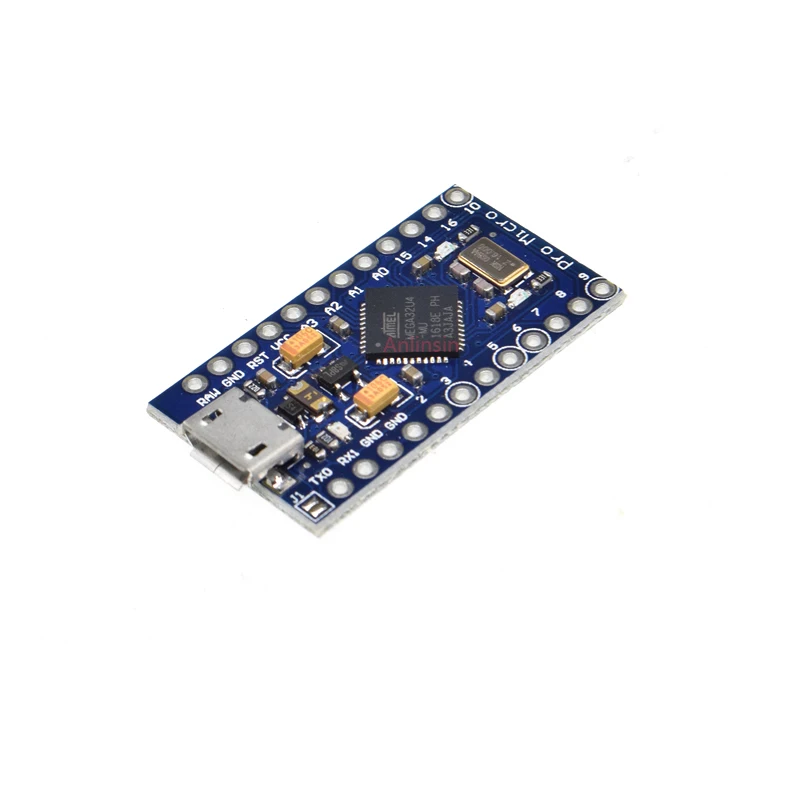 Pro Micro ATmega32U4 5V 16 МГц заменить ATmega328 для arduino ATMega 32U4 Mini с 2 Row штыревые|Интегральные