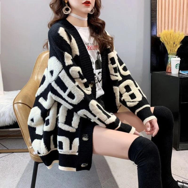 

Женский кардиган с длинным рукавом, теплый тонкий модный удобный свитер без косточек, Осень-зима 2021